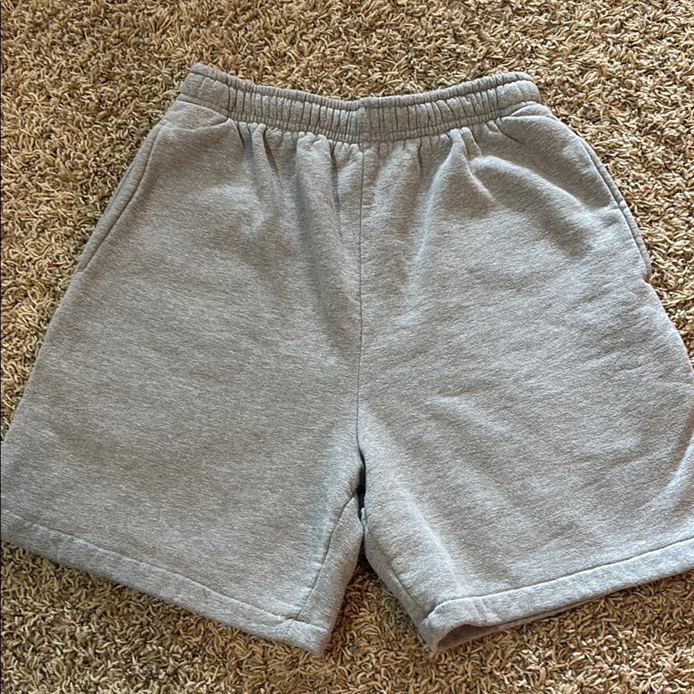 Gray sweat shorts